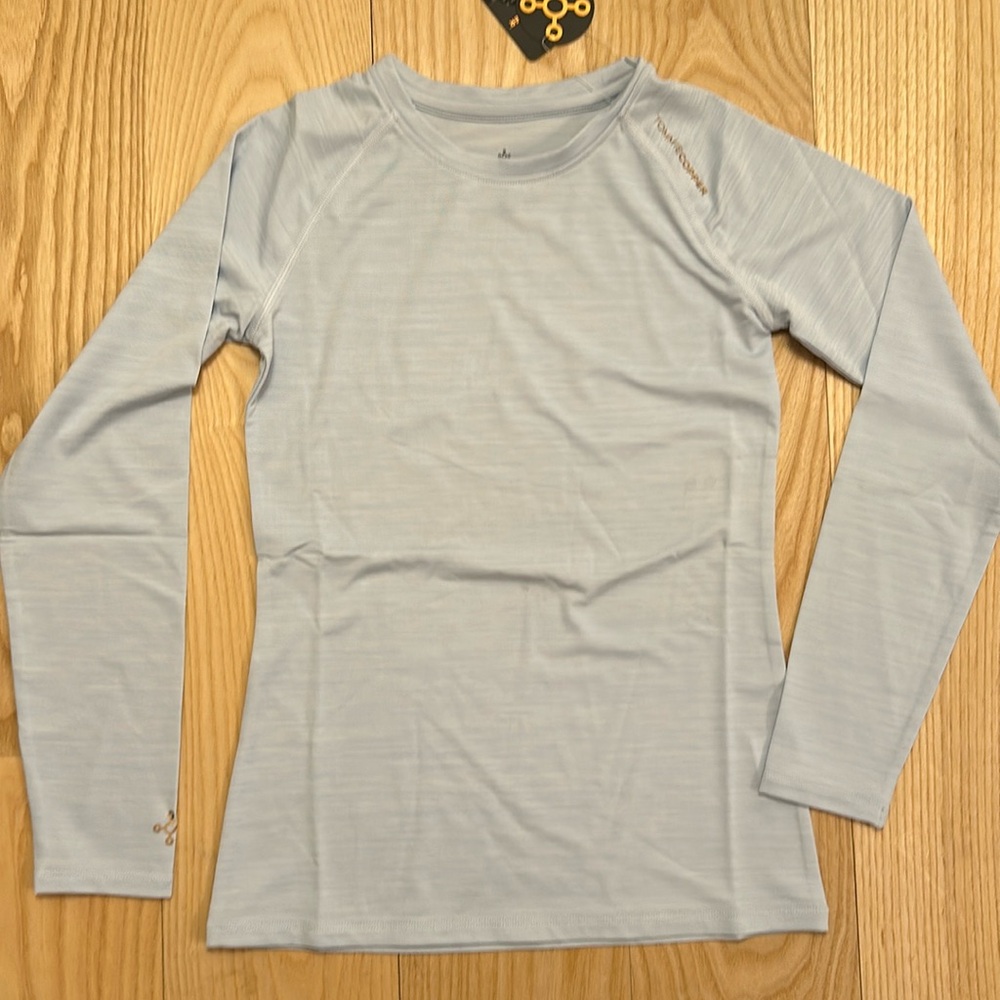 Tommie Copper Girls Core Raglan LS Crew Tee - Arctic Ice Heather